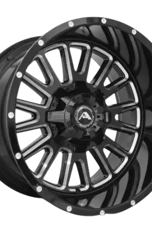 American Off-Road A105 5x120 - 5x150 6x120 - 6x139.7 20x12 -44 Black Milled Spoke Next Day Delivery