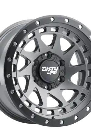 Dirty Life Enigma 9311 8x170 17x9-12 Satin Graphite/Black Lip Free Returns