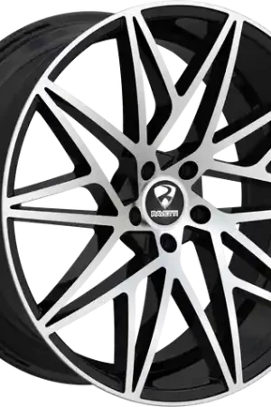 RAVETTI M5 5X120 22x8.5 +15 BLACK MACHINED Money Back Guarantee