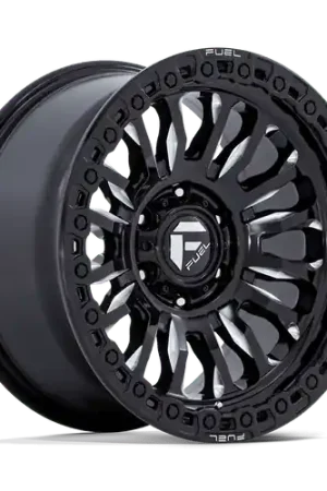 Order Now Fuel 1PC FC857 RINCON 8X180 18X9 -12 GLOSS BLACK MILLED