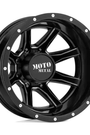 Moto Metal MO995 8X210 17X6.5 -140 SATIN BLACK MILLED - REAR Popular