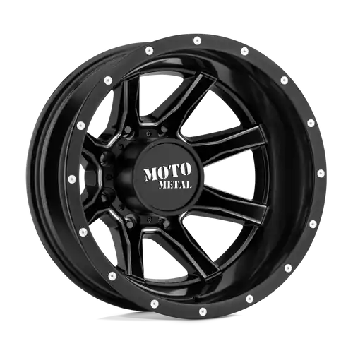 Moto Metal MO995 8X210 17X6.5 -140 SATIN BLACK MILLED - REAR Popular