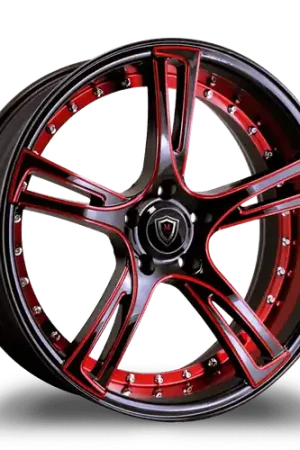 MARQUEE WHEELS M3247 5x120 20x10.5+15 BLACK / MILLED Exclusive
