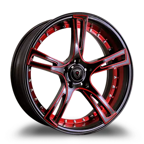 MARQUEE WHEELS M3247 5x120 20x10.5+15 BLACK / MILLED Exclusive