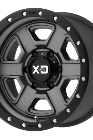 Holiday Sale XD XD133 FUSION OFF-ROAD 8X165.1 18X9 +0 SATIN GRAY WITH SATIN BLACK LIP