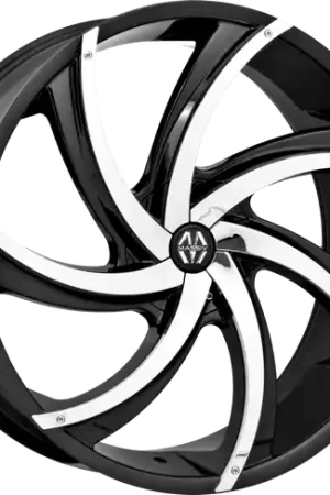 MASSIV 920 5X110/5X115 22x8.5 +38 BLACK WITH CHROME INSERT Modern