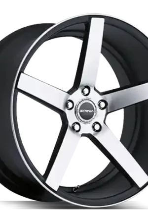 Strada Perfetto 5x112 22x8.5 +40 Gloss Black Machined Viral