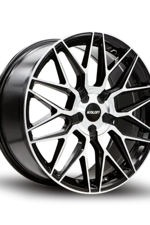 Kalon Blitz 203 Wheel 17x7.5 5x108 & 5x115 Gloss Black Machined 42mm - FREE T-SHIRT INCLUDED! Super Sale