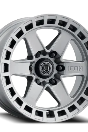 Icon Alloys Raider Wheel 17x8.5 6x120 Titanium 0mm Premium