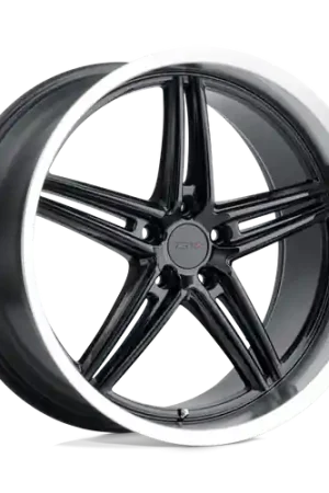 Premium TSW VARIANTE 5X112 19X9.5 +39 GLOSS BLACK W/ MACHINED LIP