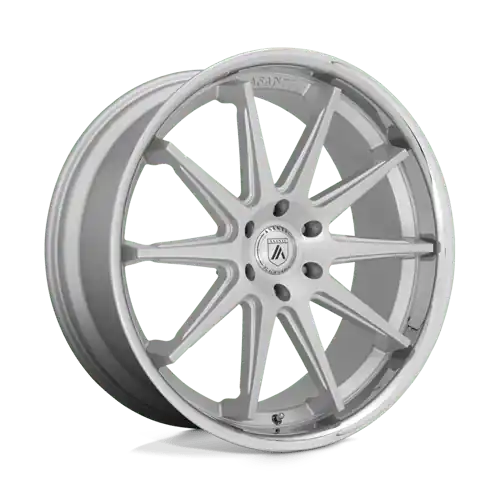 Buy Direct Asanti Black ABL-29 EMPEROR 6X139.7 24X10 +15 BRUSHED SILVER W/ CHROME LIP