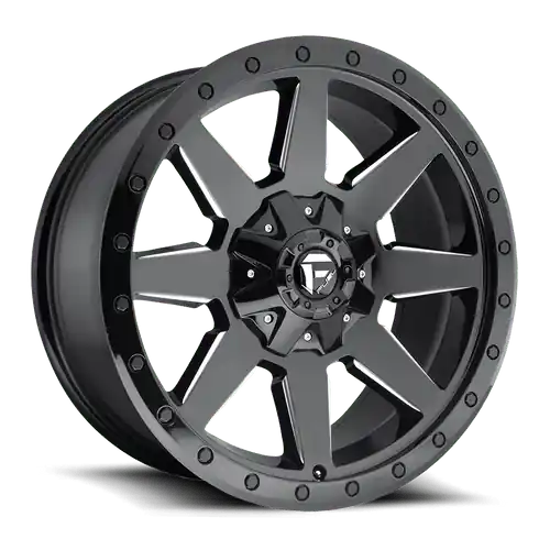 Weekend Sale Fuel 1PC D597 WILDCAT 8X165.1 20X9 +1 GLOSS BLACK MILLED