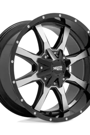 Free Shipping Moto Metal MO970 5X160 17X8 +42 GLOSS BLACK MACHINED FACE