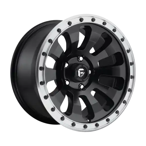 Authentic Fuel 1PC D629 TACTIC 5X150 18X9 +20 MATTE BLACK MACHINED RING