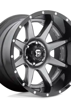 Fuel 2PC D238 RAMPAGE 6X135 20X10 -19 MATTE GUN METAL BLACK LIP Certified