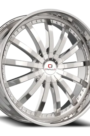 Warranty Included Cavallo Clv-53 Wheel 20x8.5 5x108 & 5x114.3 Nano Chrome 35mm