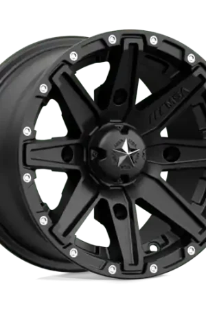 Buy Today Msa Offroad M33 Clutch Atv Utv Wheel 12x7 4x137 Satin Black 10mm - FREE T-SHIRT INCLUDED!