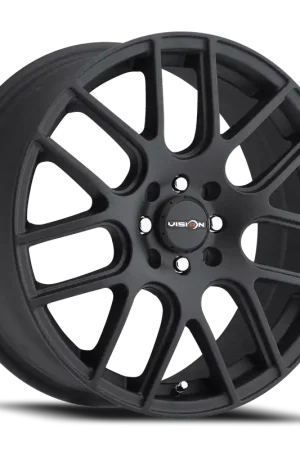 Crafted Vision Cross 426 Wheel 16x7 4x100 & 4x108 Matte Black 42mm