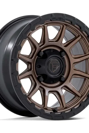 Certified Fuel Fv866 Piston Atv Utv Wheel 15x7 4x137 Matte Bronze W Matte Black Lip 10mm FV866ZB15704810 - FREE T-SHIRT INCLUDED!