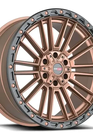 Exclusive Offer Vortek Vrt-604 Wheel 20x9.5 6x135 & 6x139.7 Matte Bronze With Black Bead Ring -18mm