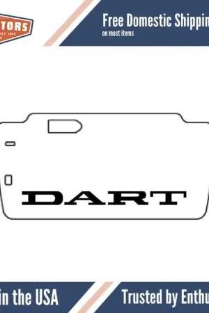 Buy Today Trunk Floor Mat Cover for 1963-1966 Dodge Dart Hi-Definition Rubber, MA-015