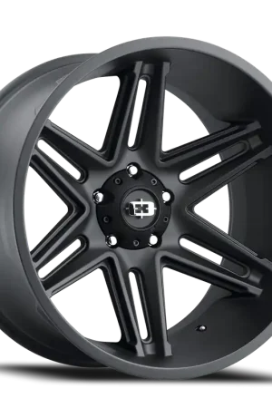Today Only Vision Razor 363 Wheel 24x12 5x127 Satin Black -51mm - MINIMUM PURCHASE OF 4 WHEELS - FREE T-SHIRT INCLUDED!