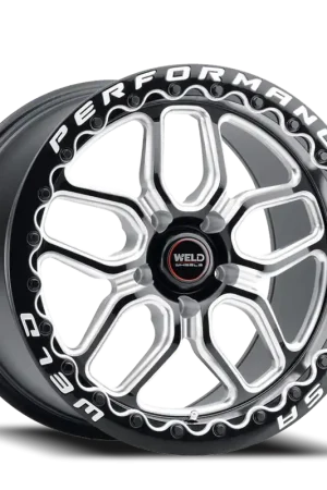 Fresh Stock Weld Street Performance Laguna Beadlock Wheel 18x12 5x120.65 Gloss Black Milled w/ Diamond Lip 55mm - FREE T-SHIRT INCLUDED!