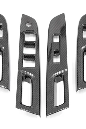 OLM LE Dry Carbon Fiber Switch Panel Covers (Version 17) - 2017 Subaru WRX / STI Big Sale