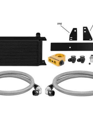 Mishimoto 09-12 Nissan 370Z / 08-12 Infiniti G37 (Coupe Only) Thermostatic Oil Cooler Kit -  Black Flash Sale