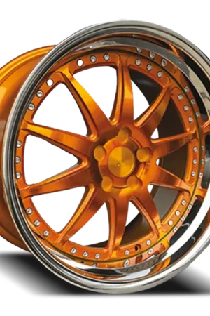 Rennen Csl-1 Wheel 20x10 5x120 Tinted Gold w/ Chrome Step Lip 42mm - FREE T-SHIRT INCLUDED! Certified