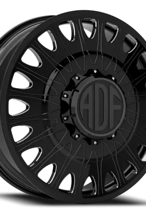 Adf Roulette Dually Wheel 22x8.25 8x170 Gloss Black 144mm - MINIMUM PURCHASE OF 4 - FREE T-SHIRT INCLUDED! In Demand