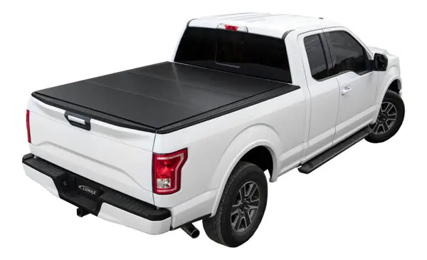 Access LOMAX Tri-Fold Cover 2022 Toyota Tundra 5Ft./6in. Bed w/ deck rail - Matte Black Fresh Stock
