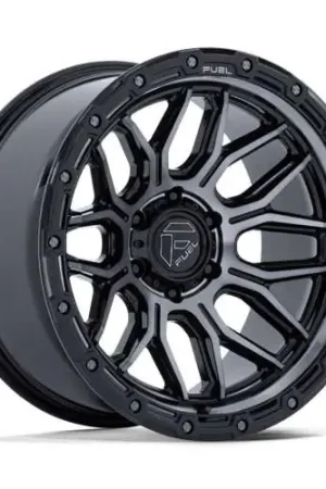 Clearance Fuel Fc881 Surge Wheel 20x10 8x180 Gloss Black Machined w/ Gray Tint -18mm - FREE T-SHIRT INCLUDED!