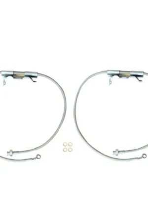 Money Back Guarantee FRONT BRAKE LINE HOSE PAIR FOR 2.5-6.5" LIFT FOR JL/JLU/JT