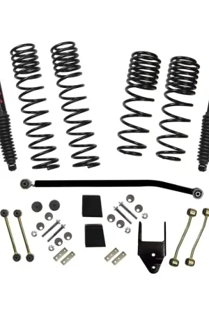Skyjacker 2020 Jeep JL 4WD Diesel 3.5-4in Dual Rate Long Travel Sus Lift Kit w/ Black Max Shocks Trusted Brand