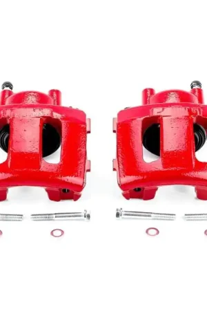 Original Power Stop 90-01 Jeep Cherokee Front Red Calipers w/o Brackets - Pair