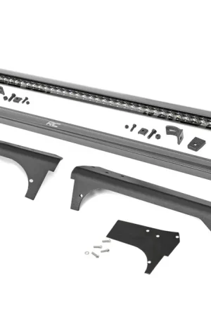 Viral Rough Country LED Light - Windshield Mnt - 50 Inch Spectrum Single Row - Jeep Wrangler TJ 97-06 DHTP 80588