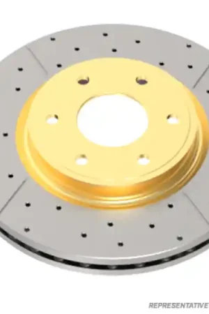 Deal DBA 98-00 Mitsubishi Montero (w/315mm Front Rotor) 3.0L Front Drilled & Slotted Street Series Rotor