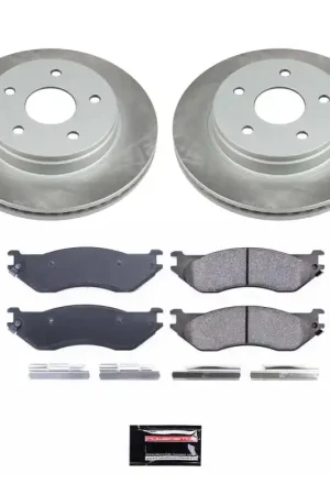 Reduced Price Power Stop 2002 Dodge Ram 1500 Front Semi-Coated Rotor Kit