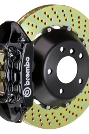 Flash Sale Brembo 08-13 M3 (E90/E92/E93) Rear GT BBK 4 Piston Cast 380x28 2pc Rotor Drilled-Black