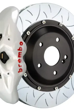 Brembo 05-11 G55/12-18 G63/G65 AMG Rear GT BBK 4 Piston Cast 380x28 2pc Rotor Slotted Type3- White Must Have