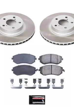 Place Order Power Stop 02-04 Subaru Legacy Front Semi-Coated Rotor Kit