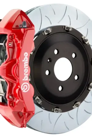 Brand New Brembo 11-18 Cayenne Front GT BBK 6 Piston Cast 405x34 2pc Rotor Slotted Type3-Red