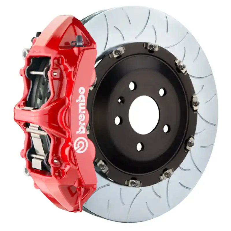 Brand New Brembo 11-18 Cayenne Front GT BBK 6 Piston Cast 405x34 2pc Rotor Slotted Type3-Red