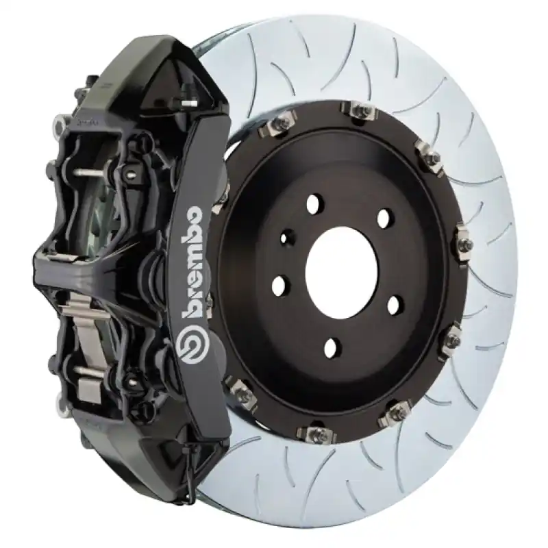 Brembo 04-10 5-Series (Excl. xDrive/M5) Fr GT BBK 6Pist Cast 405x34 2pc Rotor Slotted Type3-Black Free Shipping
