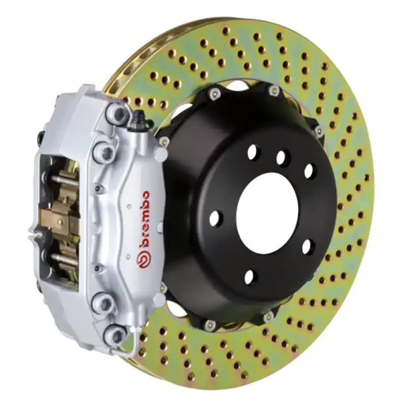 No Minimum Order Brembo 01-02 Viper RT-10 Rear GT BBK 4 Piston Cast 345x28 2pc Rotor Drilled-Silver