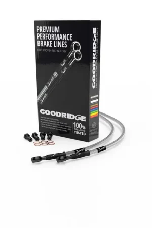 Goodridge 95-97 Harley-Davidson FXST-SB Black Front Brake Line w/Clear Fitting Popular