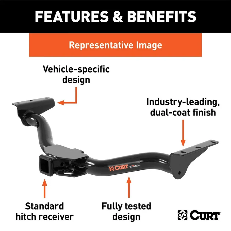 Curt 13411 Class III 2 in. Receiver Hitch | Mercedes-Benz GLE350 GLE43 ML350 Editor’s Pick