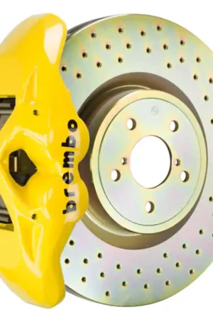 Brembo 12-16 FR-S Front GT BBK 4 Piston Cast 326 x30 1pc Rotor Drilled- Yellow Flash Sale