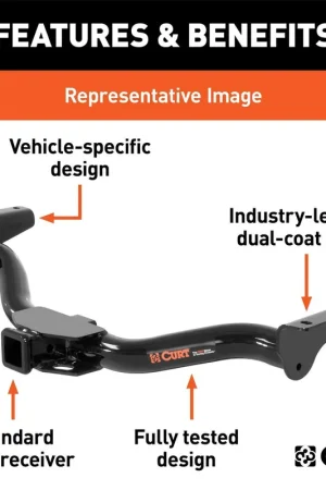 Curt 13344 Class III 2 in. Receiver Hitch | Buick Terraza Chev Uplander Venture Seasonal Sale